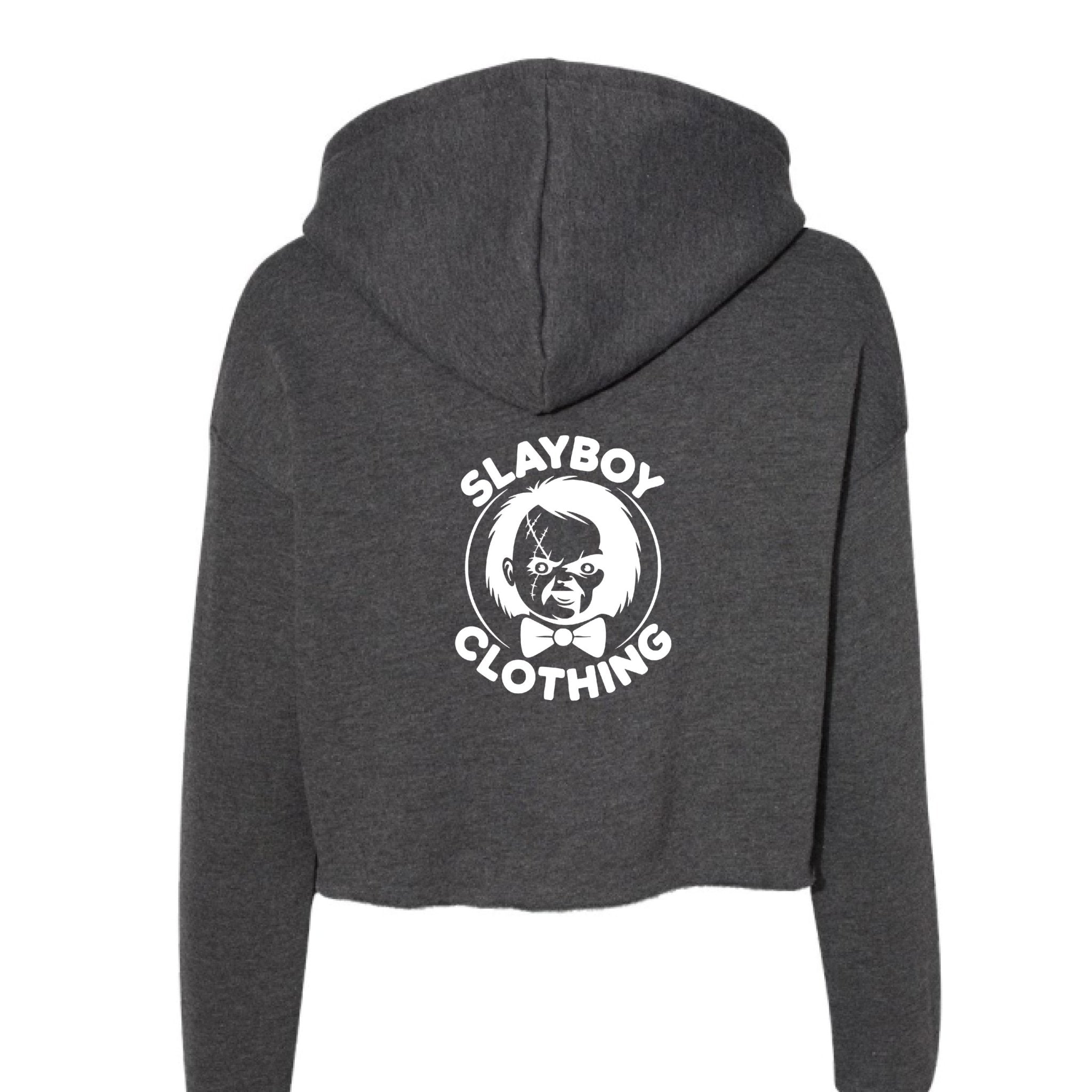 Chucky1 Cropped Hoodie - Slayboy Clothing
