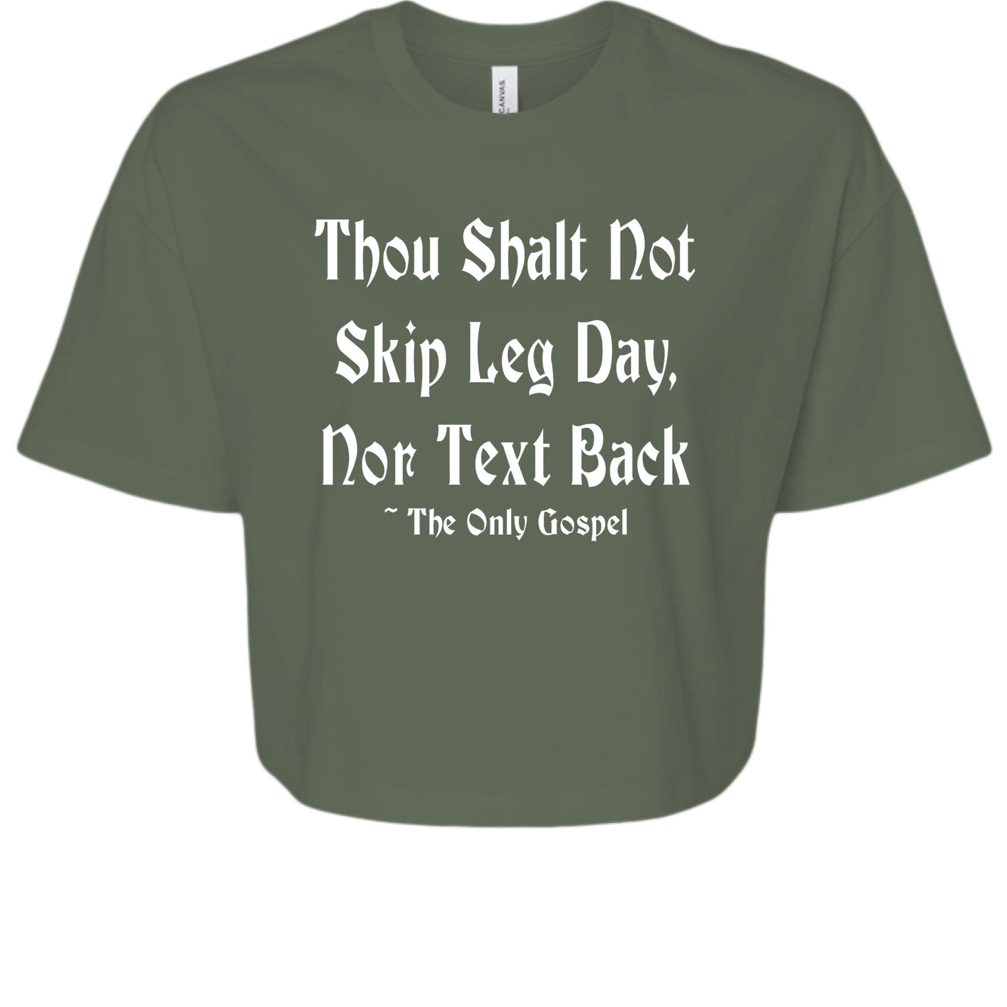 Thou Shalt Crop Top - Slayboy Clothing