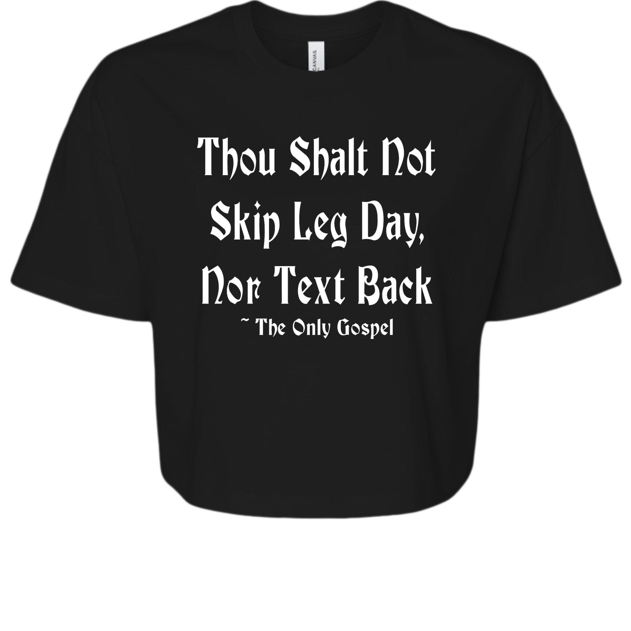 Thou Shalt Crop Top - Slayboy Clothing
