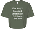I Exist Crop Top - Slayboy Clothing