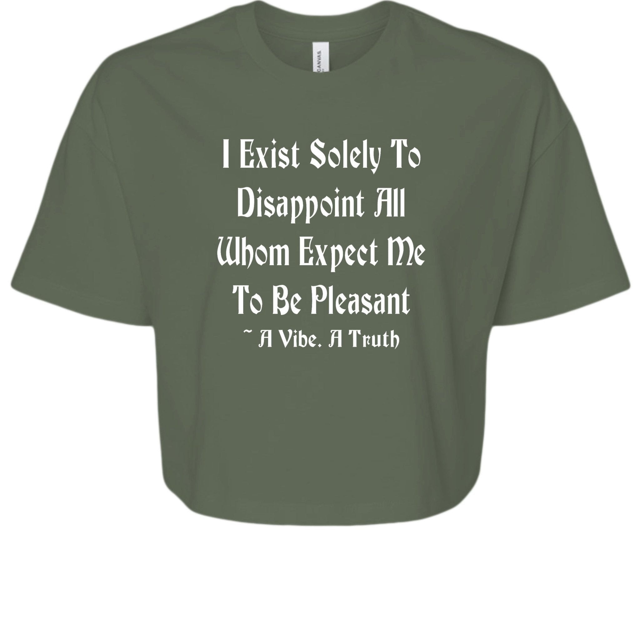 I Exist Crop Top - Slayboy Clothing